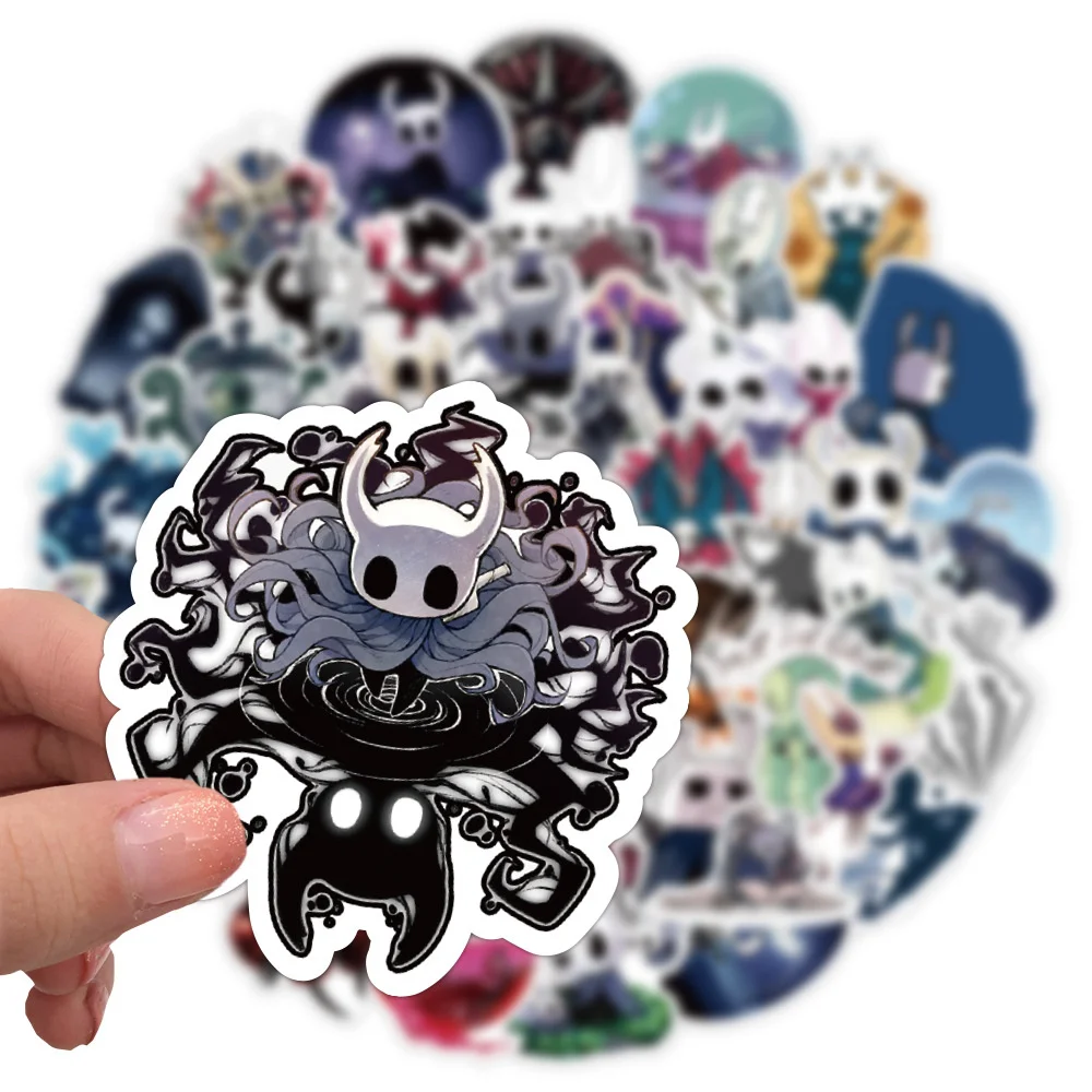 10/30/50PCS New Game Hollow Knight Graffiti Personality Trend Guitar Decoration Sticker Water Glass Suitcase Sticker   Wholesale