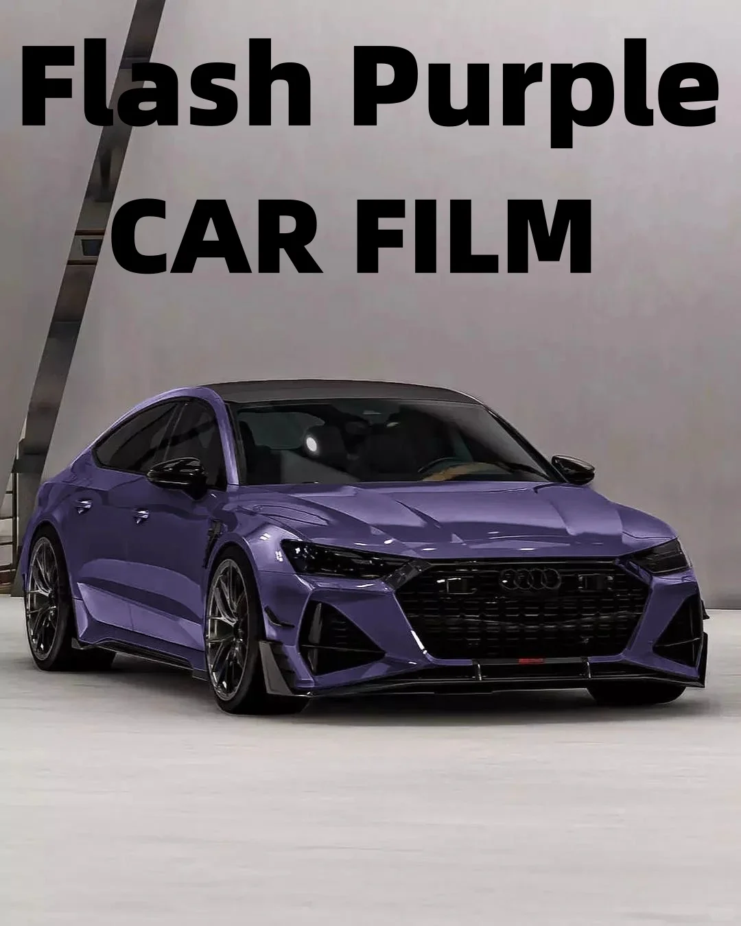 Flash Purple Car Film Waterproof Highest Quality Full Vehicle Coverage Vinyl Wrap Vehicle Wrap Car Decoration 1.52*17M