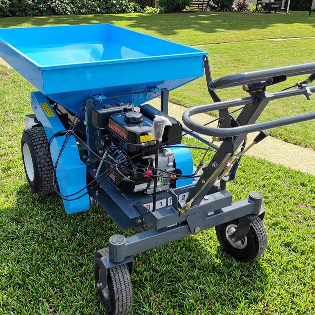 Espalhador de sal de disco duplo, espalhador de fertilizante automotor, espalhador de ração