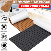 2400x600x6mm EVA Foam Boat Teak Decking Flooring Faux Sheet Pad For Boats Marine Yacht Deck Mat RV