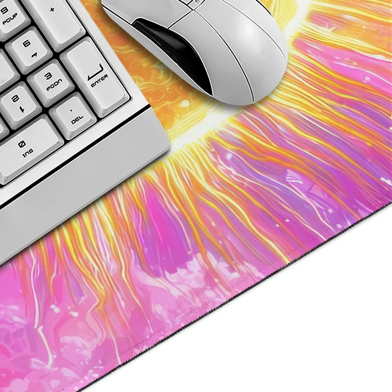 Pink Cloud Mouse Pad Gaming XL Computer New Large Mousepad XXL Mechanical Keyboard Pad Office Non-Slip Natural Rubber