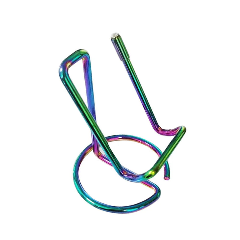 1/2/4PCS Business Card Holder Mobile Phone Stand for Desk Cute Metal Display Holder Office Desktop Name Card Holder for Men