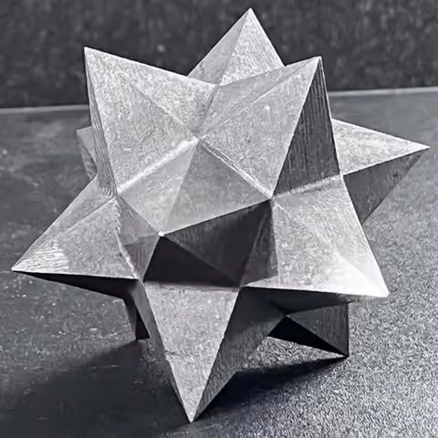 Natural Stone Shungite Merkaba Mineral Quartz Divination Healing Crystal Spiritual Room Decoration Elite Protection Wiccan