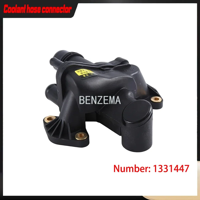 LR073372 4H2Q8592BF Engine Coolant Thermostat Water Outlet For Land Rover Discovery 3/4 Range Rover Sport Jaguar XF S-Type