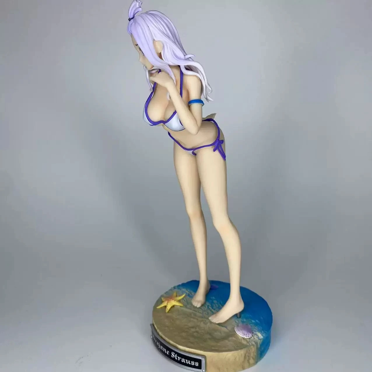 27cm Fairy Tail Mirajane Strauss Swimsuit Sexy Anime Girl Figure Bunny Action Figure Model Doll Toy