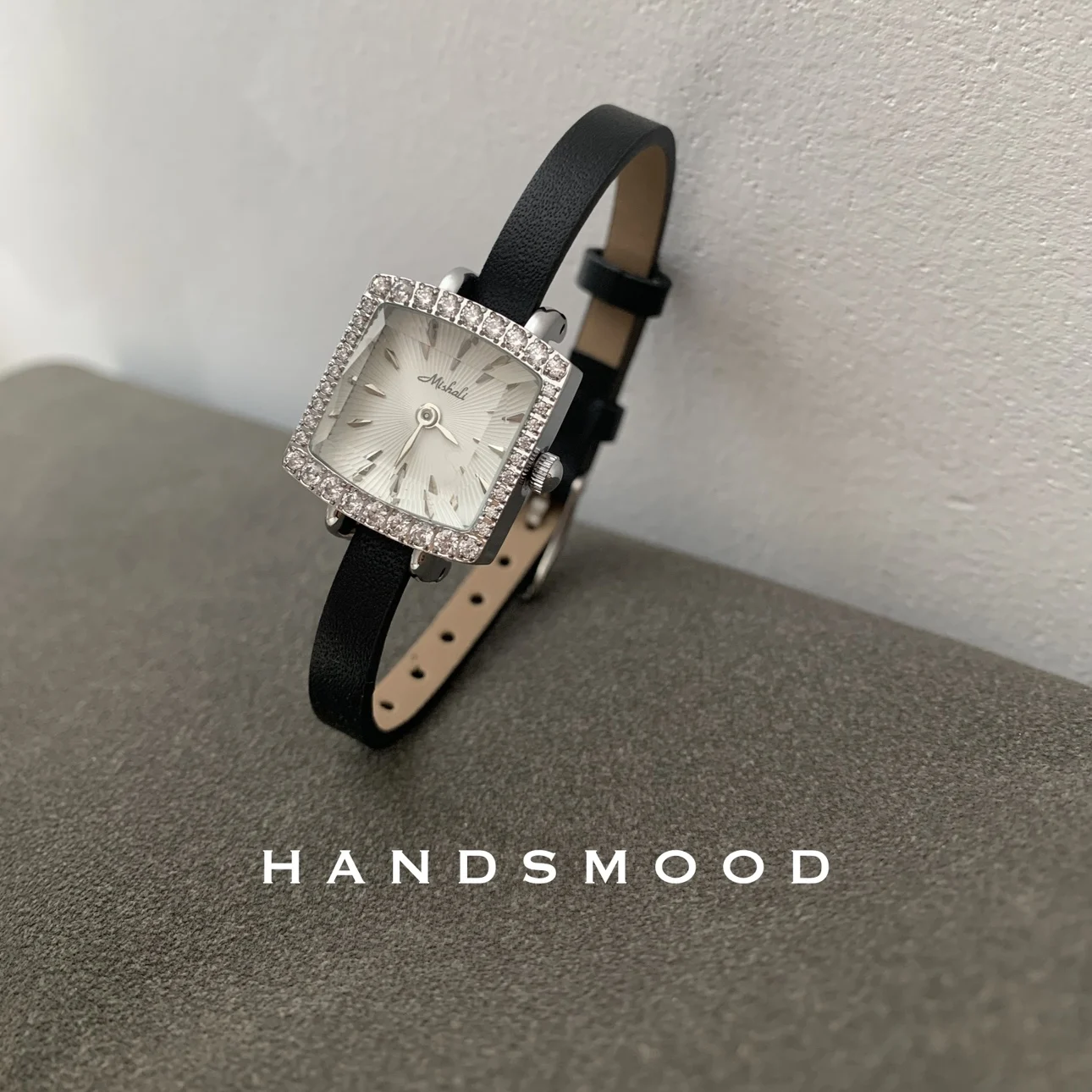 

Women's luxury watch, leather square thin strap, Japanese style small dial, high-end watch for women, birthday gift for women