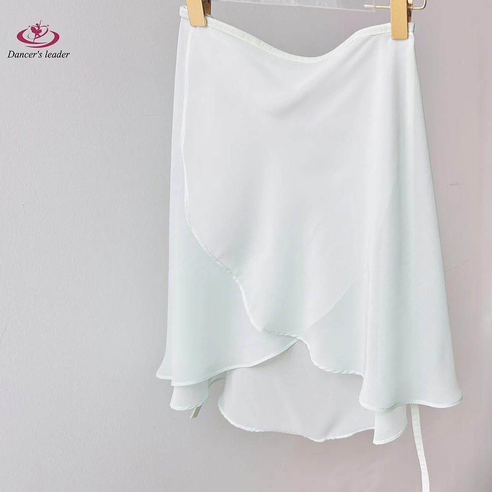 กระโปรงบัลเลต์ไล่เฉดสีขาวเขียว กระโปรงเต้นรำสำหรับผู้หญิง กระโปรงฝึกซ้อมยิมนาสติก กระโปรงเต้นละคร้อยเรื่องสำหรับผู้ใหญ่