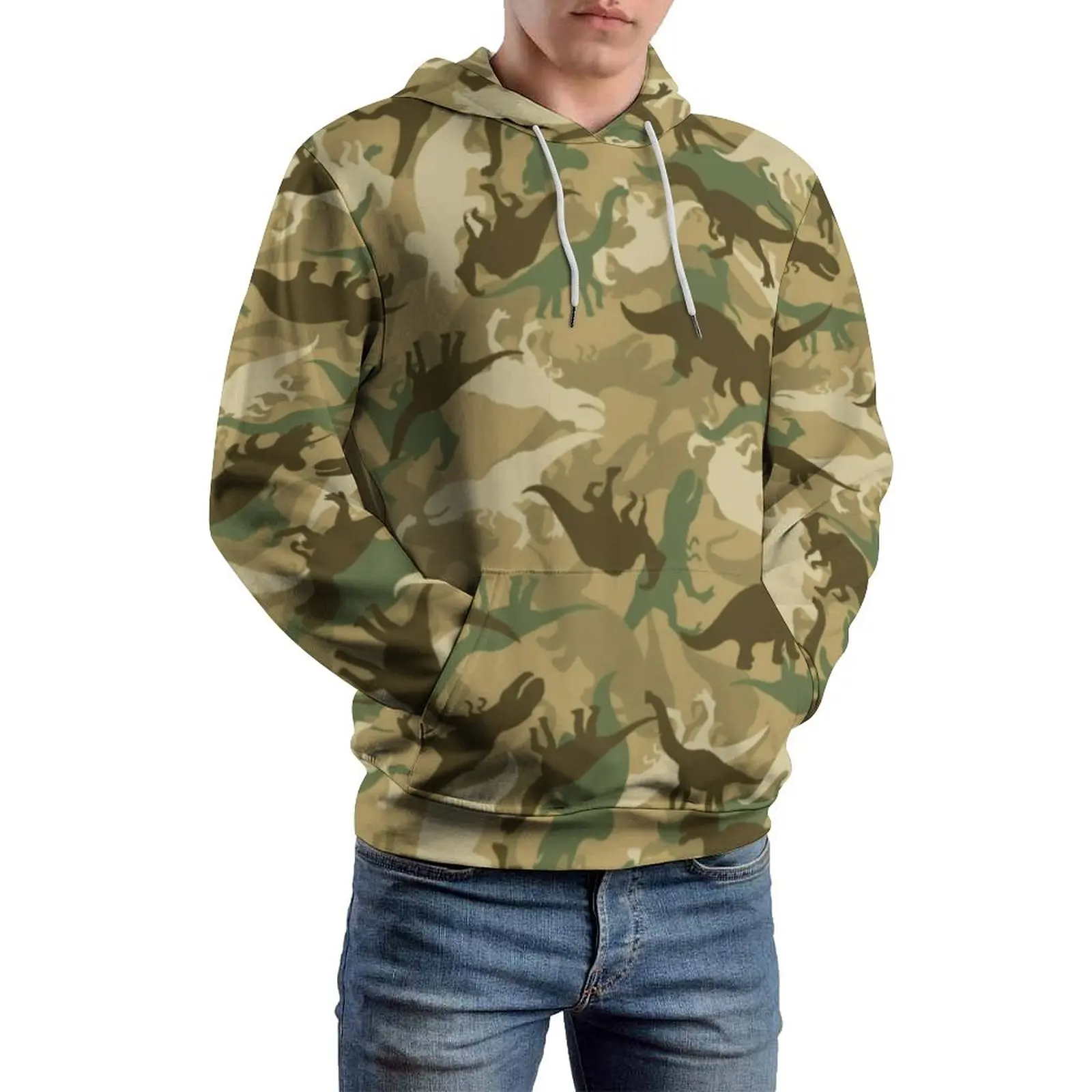 

Camouflage Dinosaur Loose Hoodies Abstract Animal Aesthetic Hoodie Unisex Long-Sleeve Oversized Casual Hooded Sweatshirts