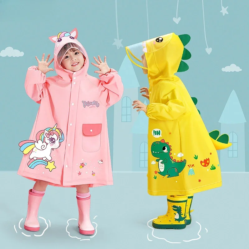 1 PC Children's Raincoat Girl Boy Baby Raincoat Girl Rainproof Clothing Kindergarten Poncho Rain Jacket