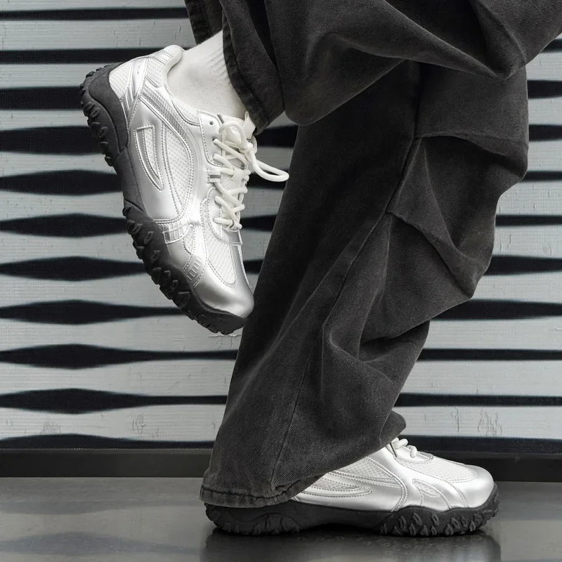 

Silver Racing oes Men's Thi Bot Invisible Heightening Sports Casual Dad oes Lightweight De Xin oes