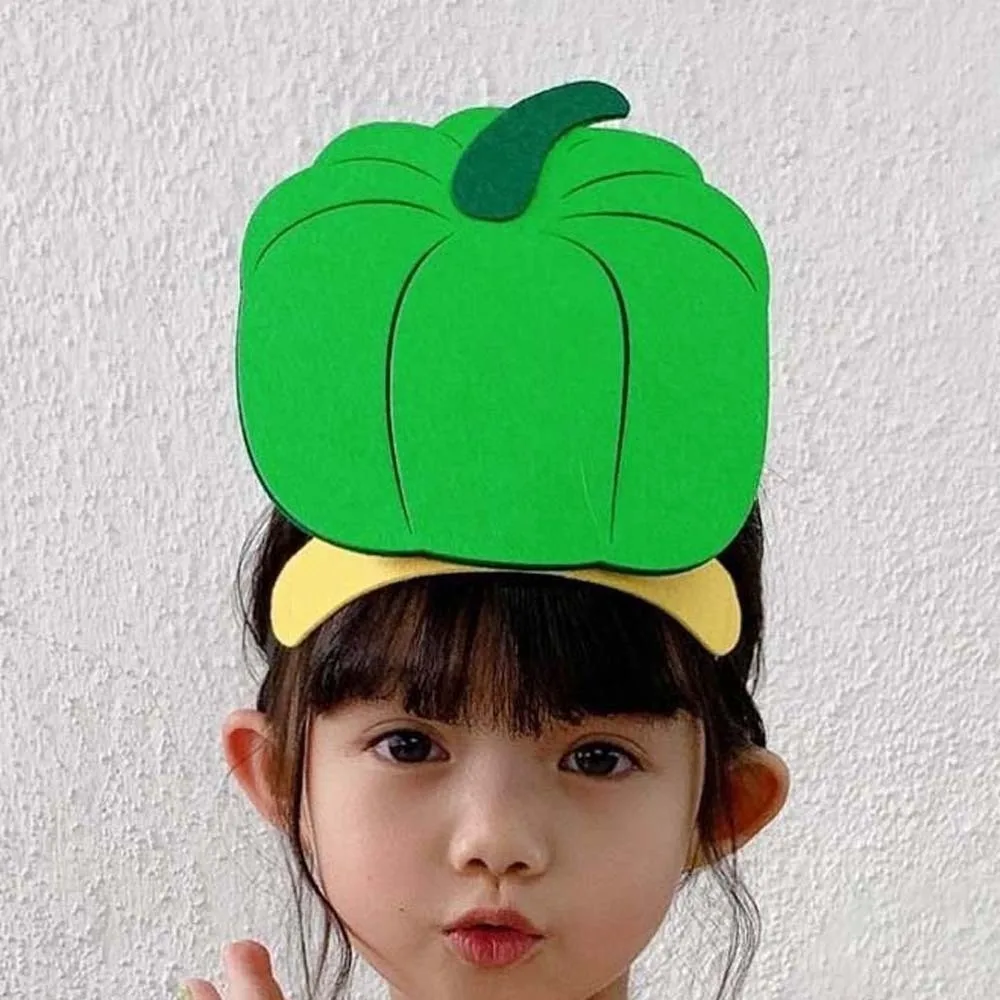 

Cloth Cartoon Vegetable Headband Elastic Funny Creative Headdress for Colorful Personalized Kindergarten Performance Headwear