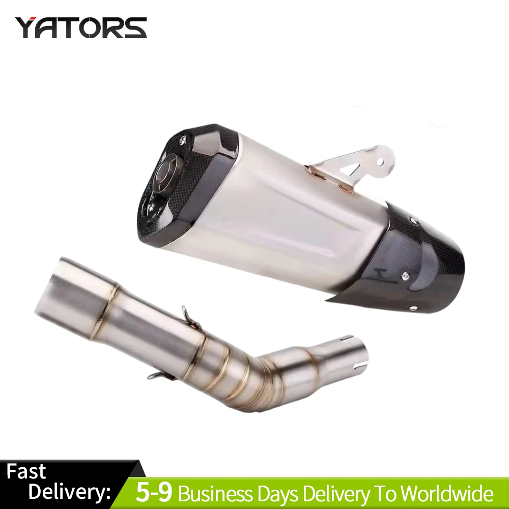 

GTS super 300 Exhaust Muffler & Exhaust Tips Muffler Mid Pipe System For Vespa Super300 GTS300 2021-2022 Motorcycle