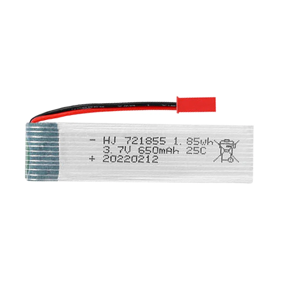 Batteria ad alta velocità 721855 3.7V 650mAh con caricabatterie 5 in1 per Udi U815A U818A U819A L6052 L6036 V212 V222 H07 accessorio batteria RC