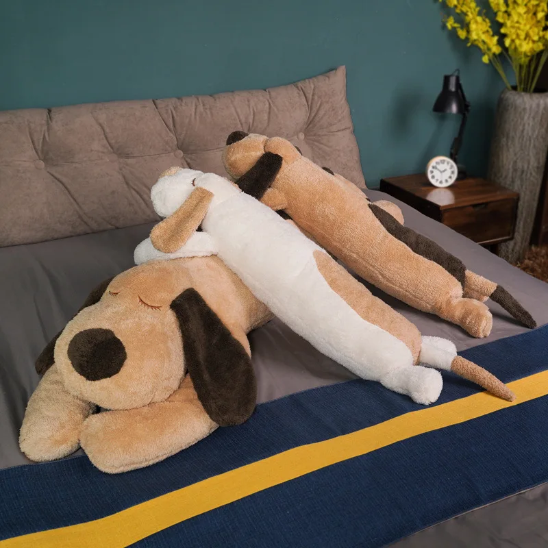 

Giant Lovely Soft Down Cotton Dog Plush Pillow Doll Stuffed Pet Doll Baby Long Sleep Pillow Accompany Gift for Girlfriend