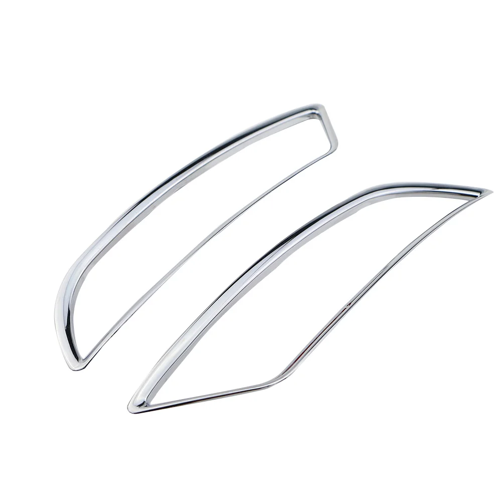 2pcs Chrome Dashboard Air Vent Outlet Cover Trim Garnish for Ford KUGA ESCAPE 2013 2014 2015 Accessories