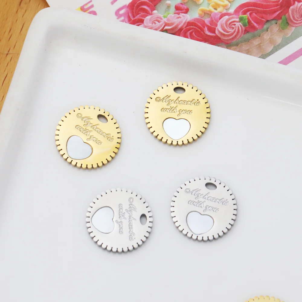 

Cordial Design 15*15MM 50Pcs Stainless Steel/Round Coin Shape/Shell Charms/Hand Made/Jewelry Accessories/DIY Pendant #195261