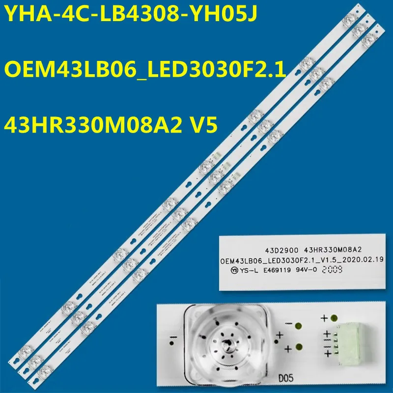 

Светодиодная лента подсветки для D43A730 D43A810 L43F1B L43P1A-F 43D2930 YHA-4C-LB4308-YH05J YH09J YH13J L43E5800-UD LE43D8600 LVF430CSOT