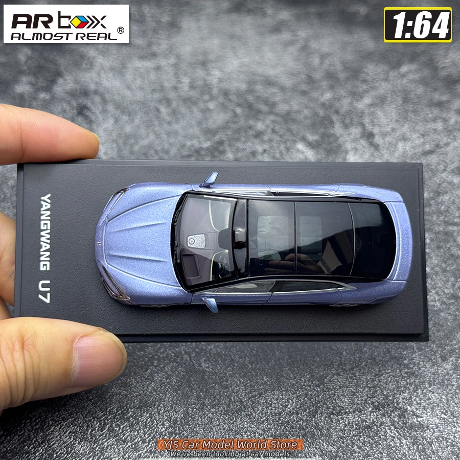 AR BOX نموذج مصبوب بالقالب 1:64 YANGWANG U7 نموذج سيارة قطع عرض ثابتة مجموعة هدايا العيد