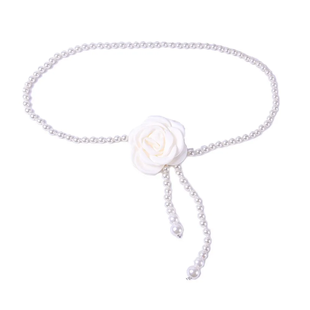 حزام خصر نسائي رفيع مزين بحجم لؤلؤي من كاميليا للإكسسوارات النحيفة