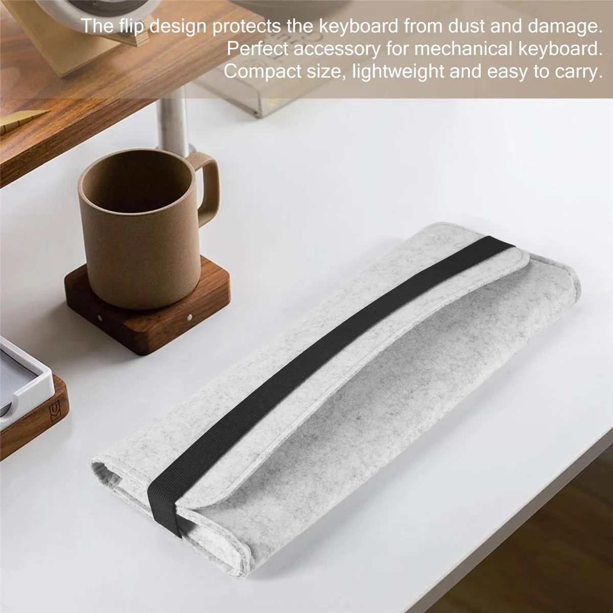 Borsa per tastiera meccanica SMIEA, pratica borsa di stoccaggio semplice, comoda, portatile, antipolvere e resistente all'usura (68 tasti)
