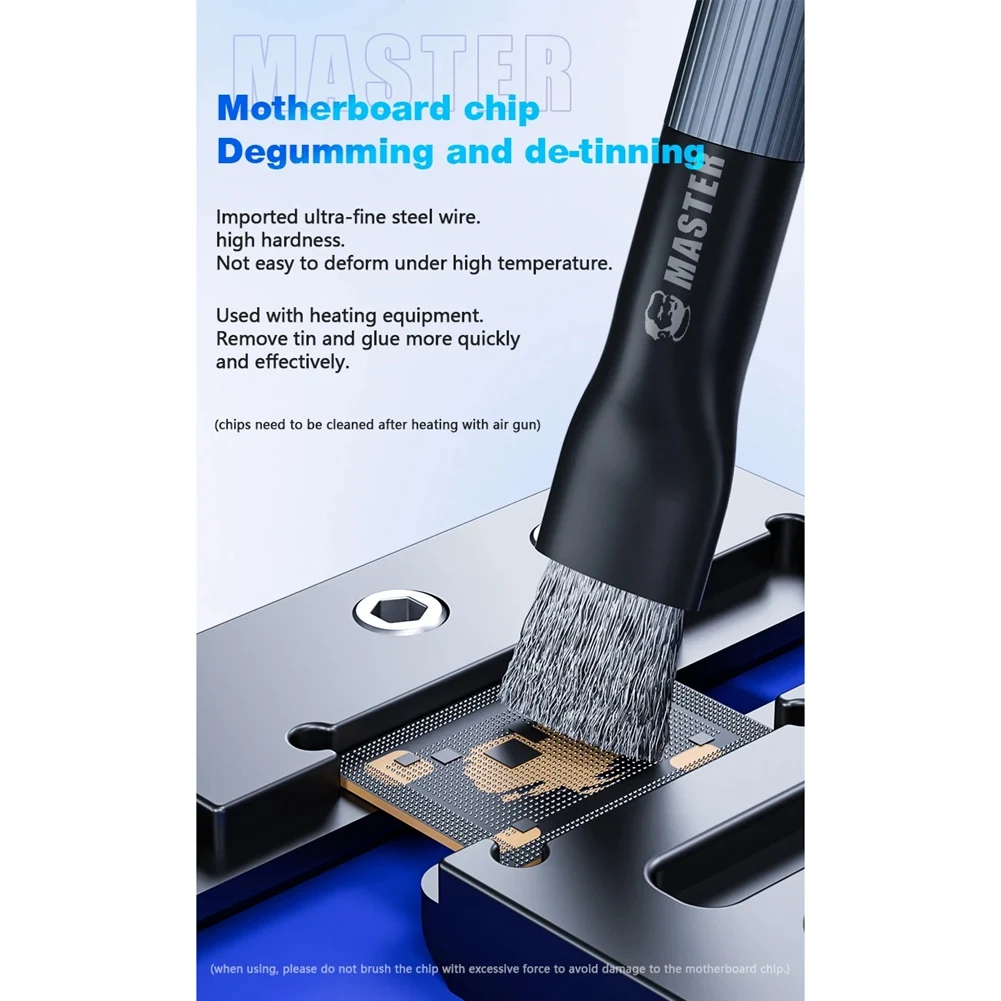 ميكانيكي 2 قطعة اللوحة الأم IC فرشاة إزالة الصمغ فرشاة الصلب ، إزالة الغراء إزالة القصدير ، أدوات فرشاة التلميع-[A04I]