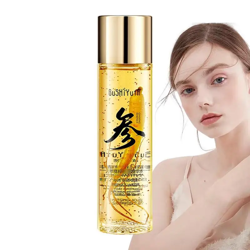 Sérum hydratant au ginseng doré pour le visage, essence raffermissante, estompe les ridules, acide hyaluronique, eau, 120ml