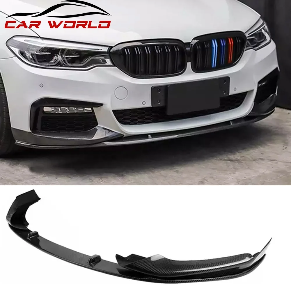 

Автомобильный обвес для BMW 2018-2020 G30, передняя губа, настоящее углеродное волокно в стиле MP