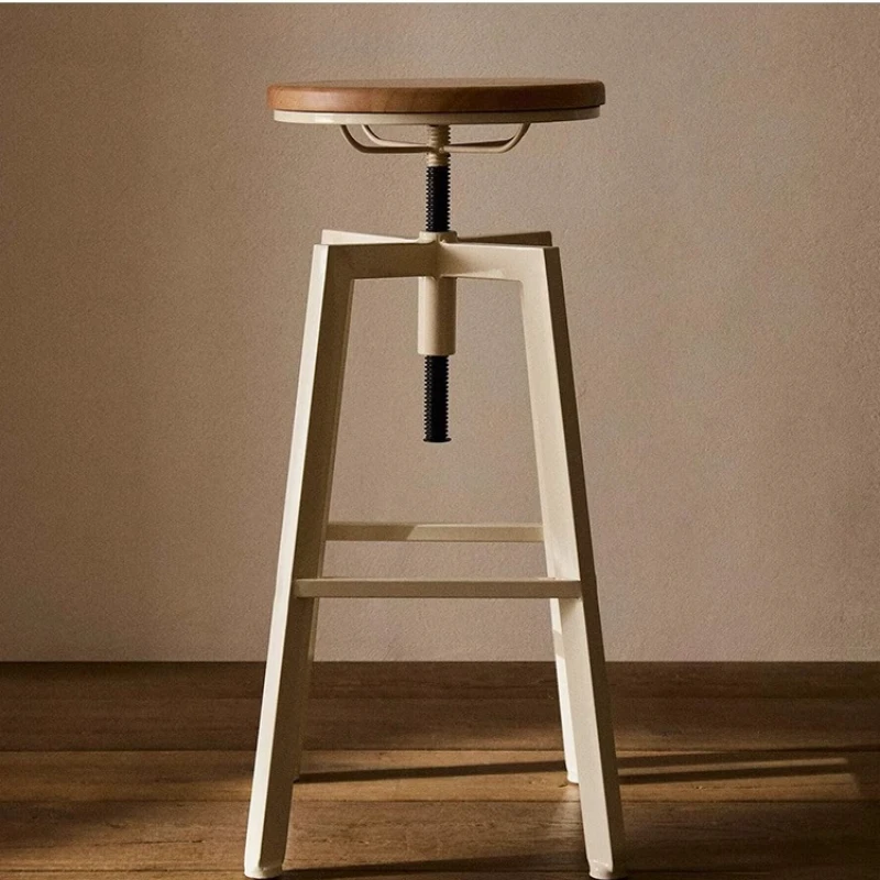 

Metal sturdy household rotating stool bar stool high stool