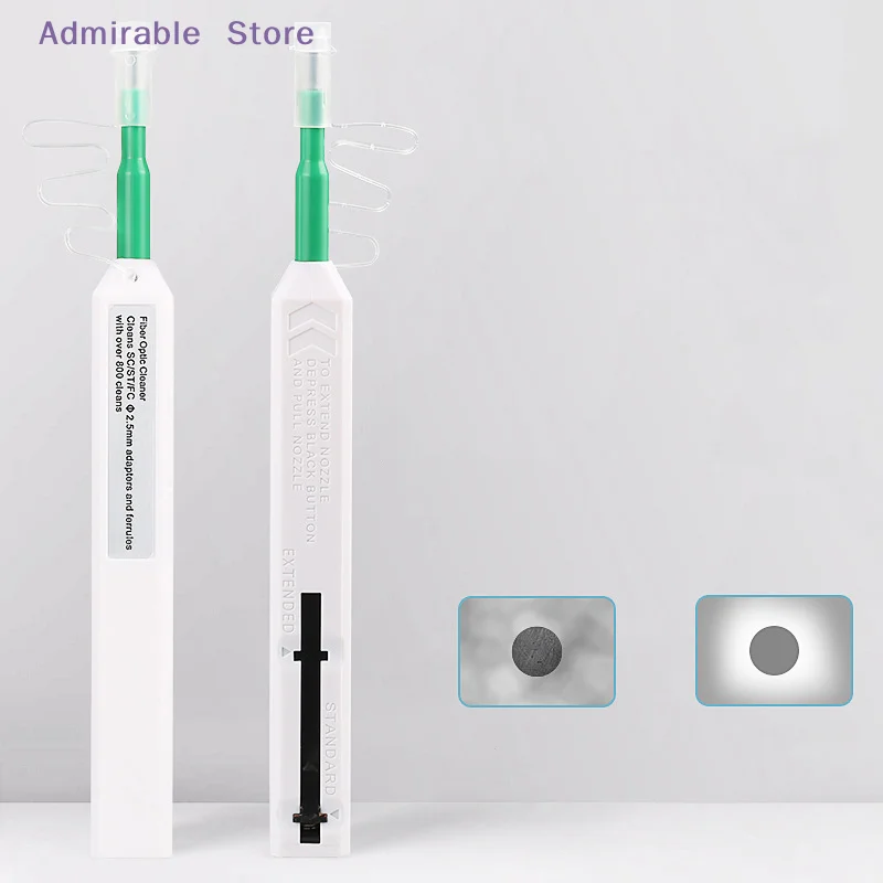 [W]2.5mm Pen Type Fiber Optic Cleaner One Click Cleaner Fiber Optic Cleaning Tool