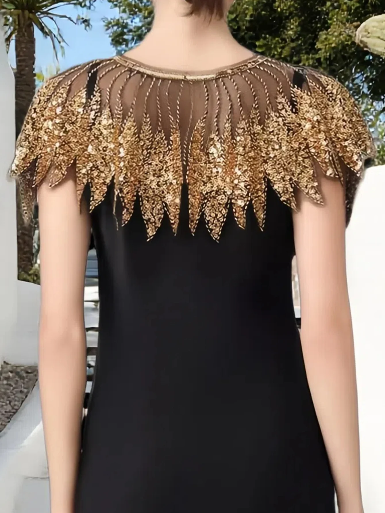 Sexy see through mesh sequin crop top women summer vintage party tops for woman evening cape shawl cropped waistcoat tank top