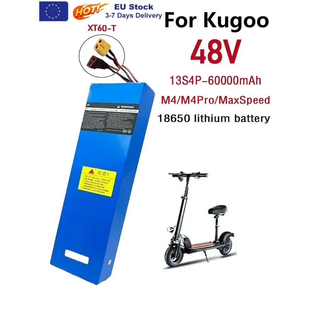 48V Lithium-Ionen-Akku 48V 60Ah 2000W 13S4P Lithium-Ionen-Akku für 54,6V für Citycoco BMS Elektroroller