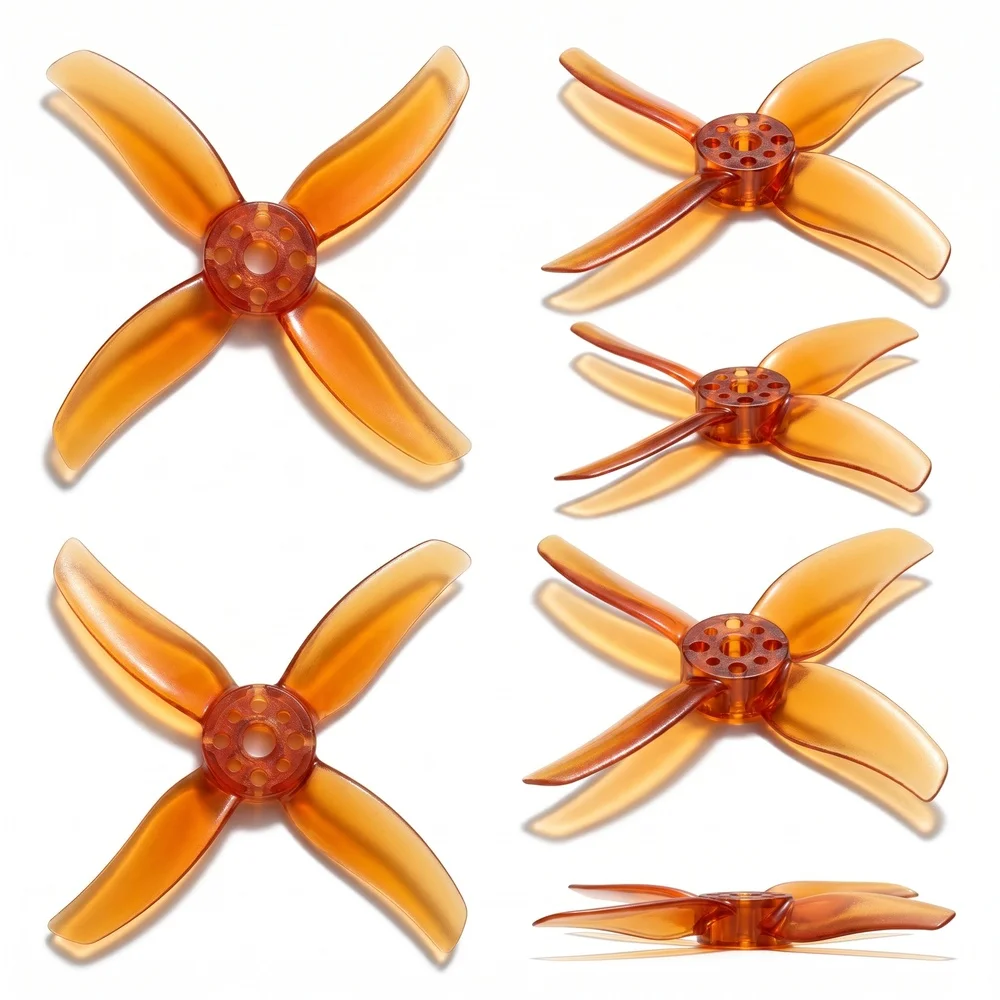 4Pairs 8Pcs GEMFAN D51 2020 2x2x4 2inch 50.3mm 4-Blade PC Propeller 1.5mm for RC FPV Racing Freestyle Tinywhoop BETA85X Drone