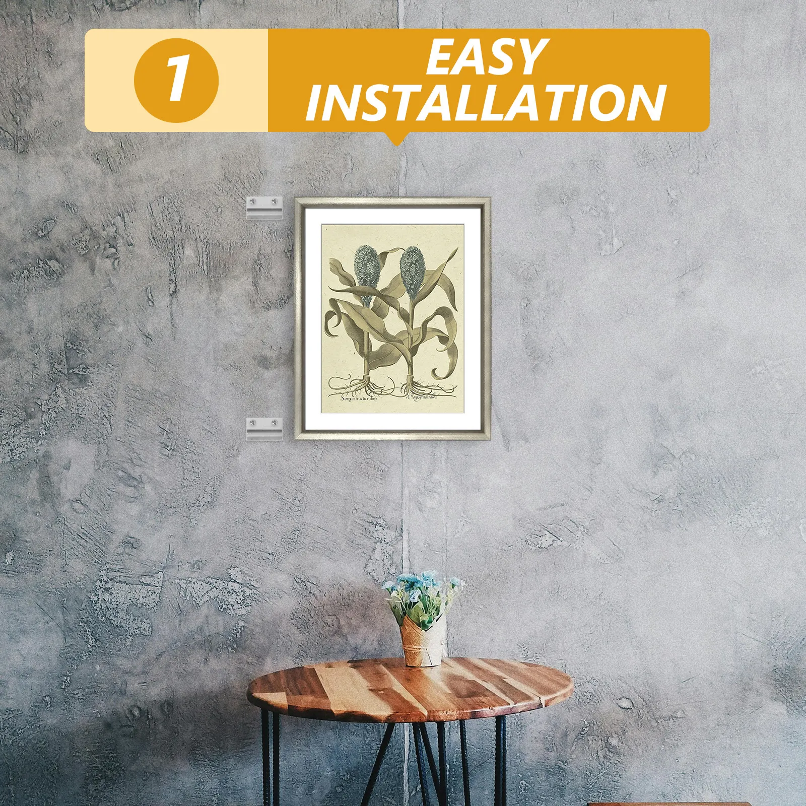 

8 шт. алюминиевых Z-образных кронштейнов для тяжелых настенных креплений, для фотографий, художественных панелей, витрин и демонстрационных стендов