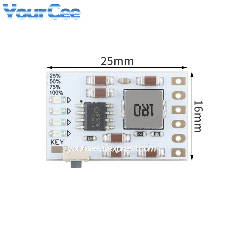 10pcs/1pc IP5306 Charge/Discharge Module 5V/2A 3.7V 4.2V 18650 Lithium Batteries Charging Boost Power Module with Protection