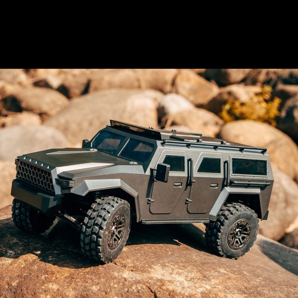 FrSKY 1/18 échelle télécommande tout-terrain ramper voiture électrique RC Non intégré corps Simulation militaire camion jouet