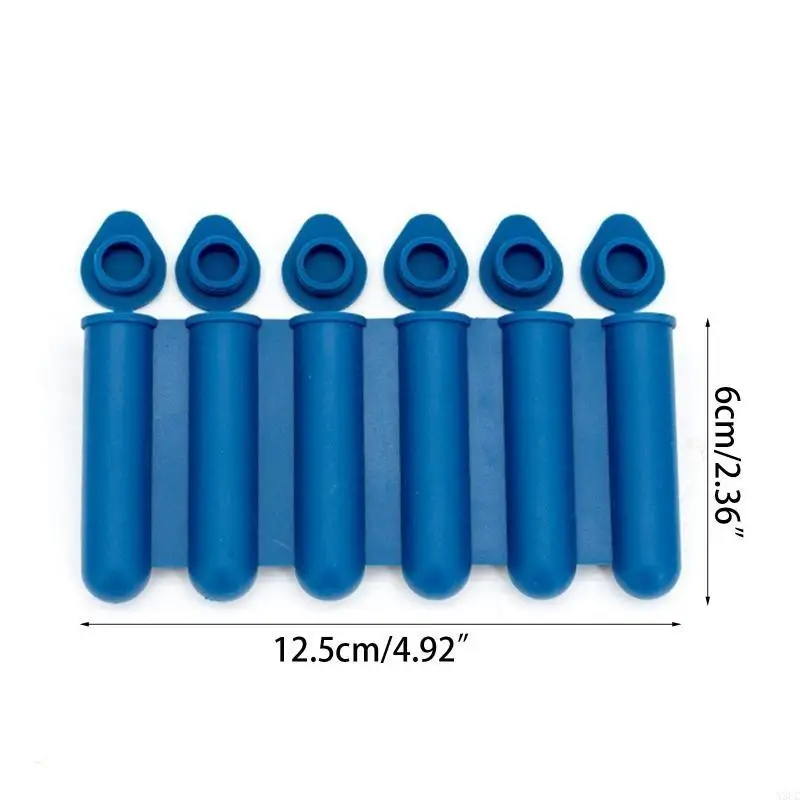 1Pc Silicone Mini Ice Bar Mold 6-piece Long Ice Bar Mold With Lid Canned Household Ice Making Grinding Tool