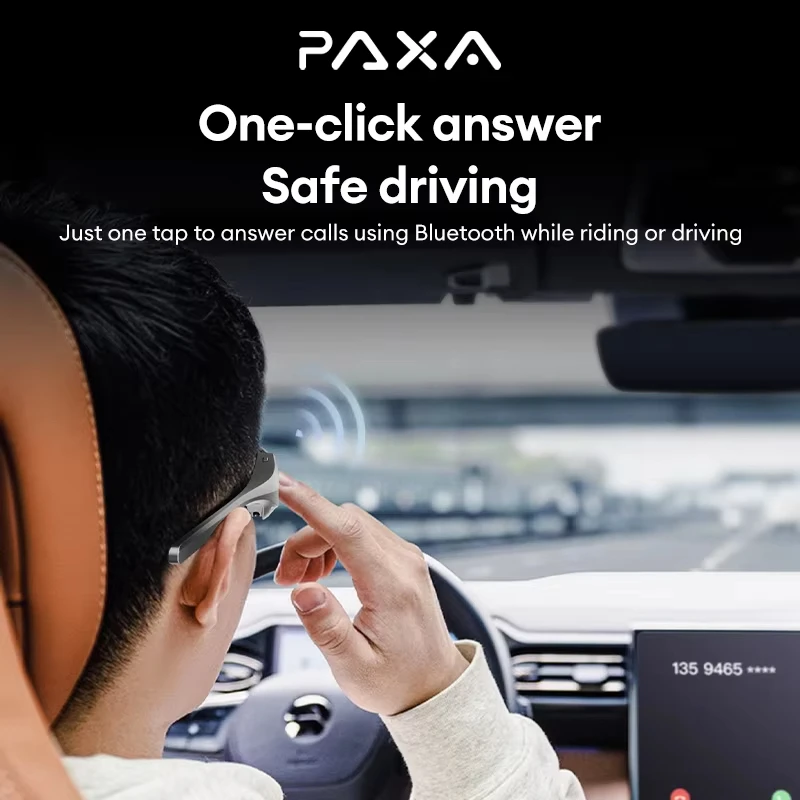 PAXA YJ-006 نظارات مضادة للأشعة فوق البنفسجية لاسلكية ذكية تعمل بالبلوتوث نظارات سماعة الرياضة في الهواء الطلق ركوب الجري HD دعوة تشغيل الموسيقى سماعات