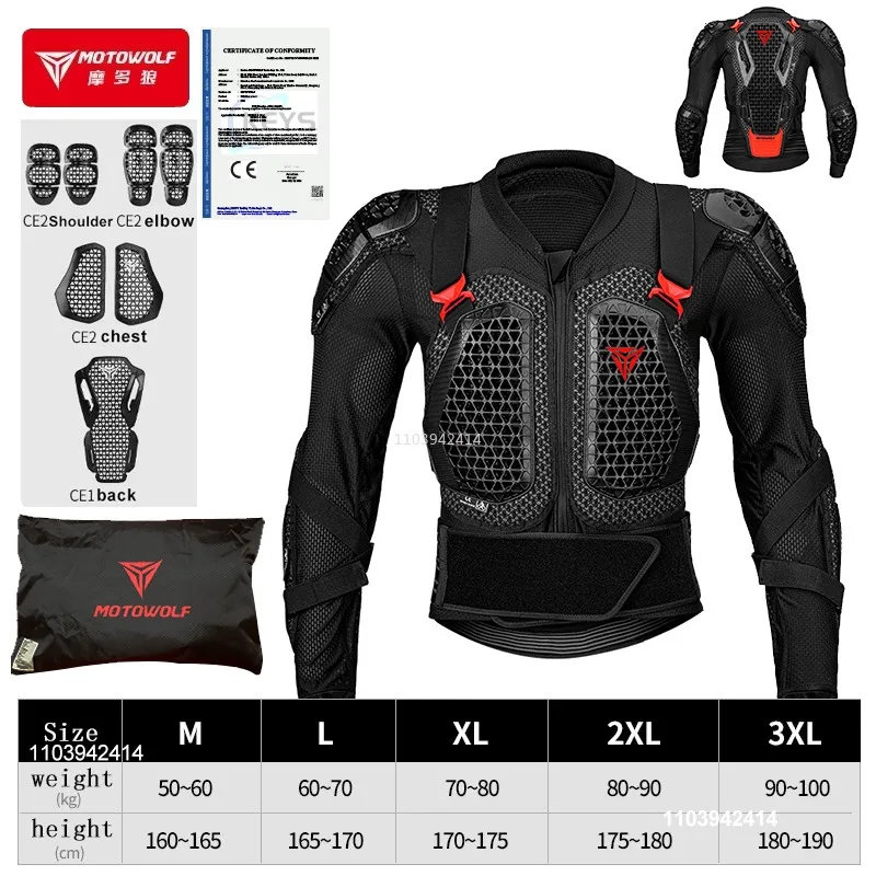 Motorjas Heren Schildpad Voor Motocross Motorfiets Body Armor Motor Racing Jas CE Goedgekeurde Bescherming Versnellingen Apparatuur - afbeelding 1