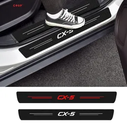 4X Car Door Threshold Sill Sticker For Mazda CX5 CX 5 2012 2013 2014 2015 2016 2017 2018 2019 2020 2021 KE KF Tuning Accessories