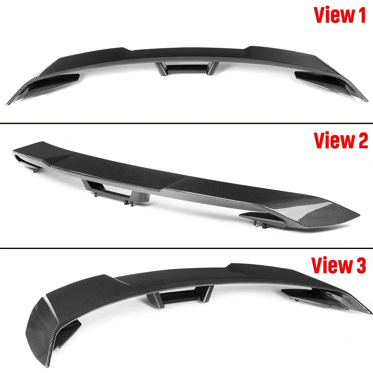 S550 Car Rear Spoiler Wing Extension For Ford Mustang S550 2015-2021 GT Style Car Rear Trunk Spoiler Lip Boot Wing Lip Body Kit