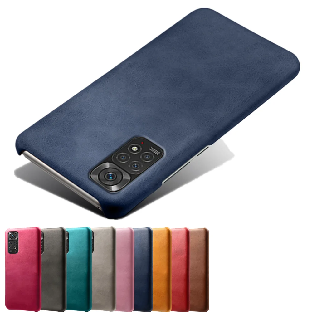 Redmi Note 11 For Xiaomi Redmi Note 11 11E 10 9 Pro 11T 11S 10S 9S Slim Vegan Leather Case For Redmi K40 K30 Ultra K20 Pro Cover