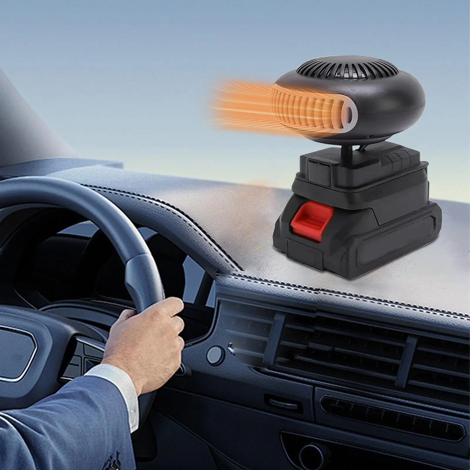 Car Heaters For Vehicle 360 Degree Adjustable Electric Warmer Portable Windshield Defroster For Winter Driving Indoor Outdoor