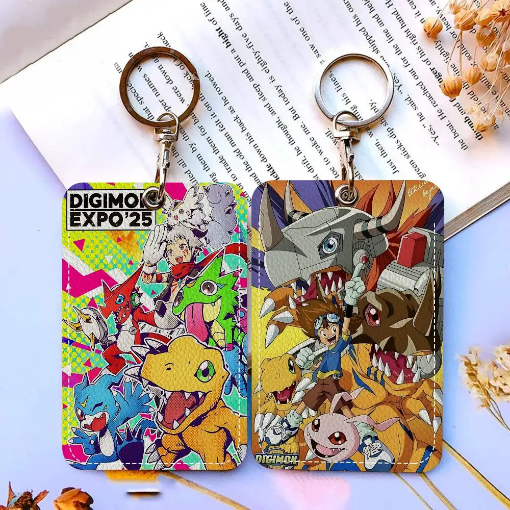 Clásico Virtual Pet Series D-Digimon 1 pieza INS creativo dibujos animados estudiante Campus tarjetero para tarjeta de comida, tarjeta de autobús, tarjeta de trabajo