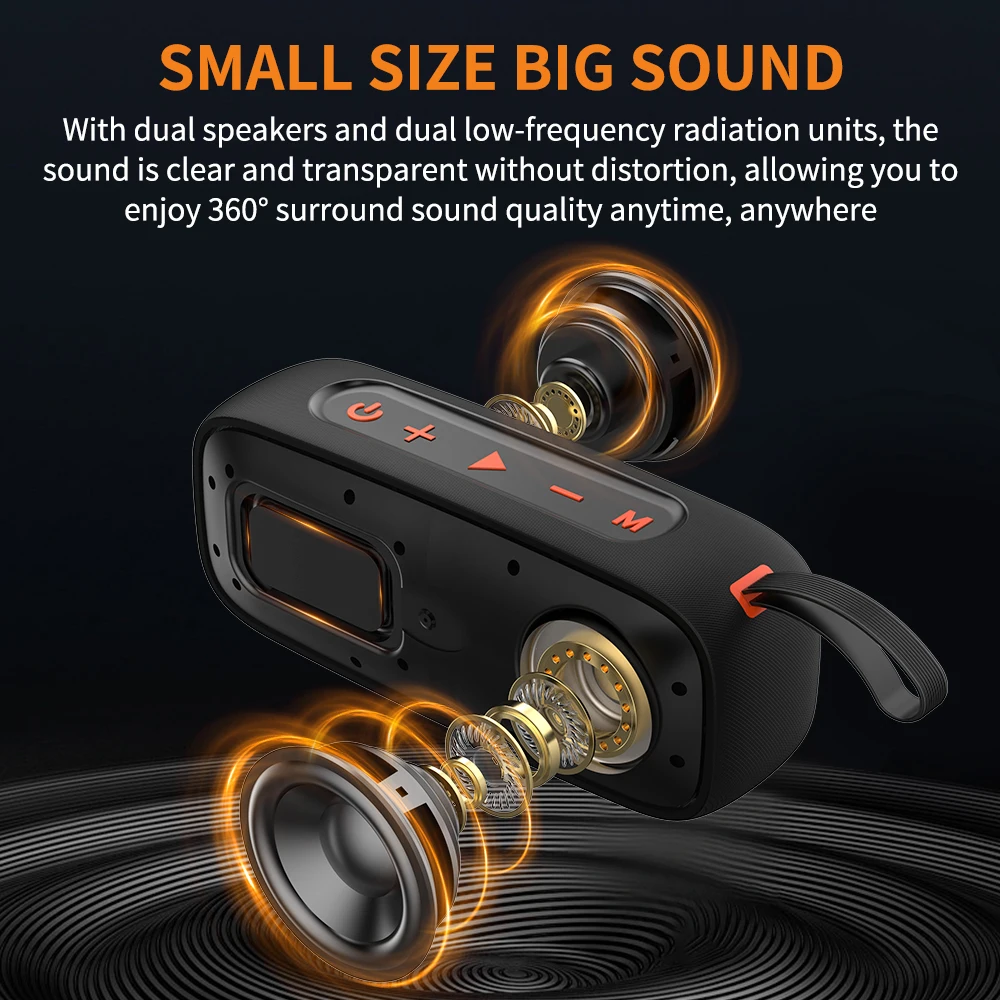 

Cyboris S16 Портативные Bluetooth-колонки 40 Вт Высокая мощность Открытый беспроводной динамик IPX7 Водонепроницаемый бумбокс для вечеринки и кемпинга