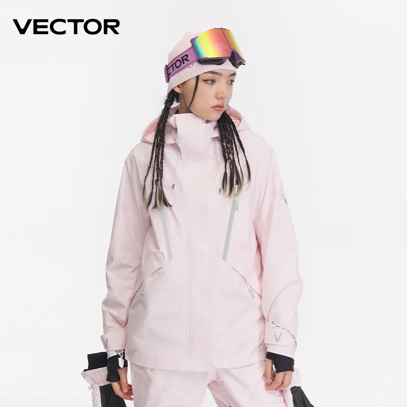 VECTOR Ski Wear Women Man Hooded Sweater Trend  Wear Thickened Warmth and Waterproof  Equipment Ski Jacket Women  Snowboard