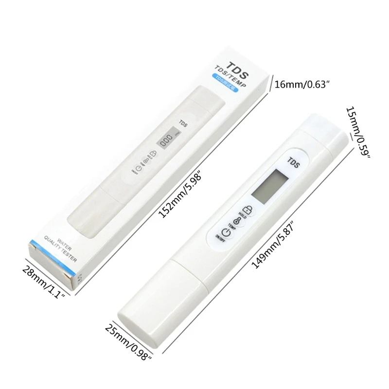 TDS/Temp Meter Multipurpose Water AnalyzerMonitor with Data Hold High Accuracy