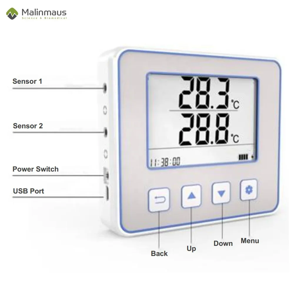 

Medical and Laboratory Use Temperature Recorder Thermometer Pharmaceutical Refrigerator Datalogger