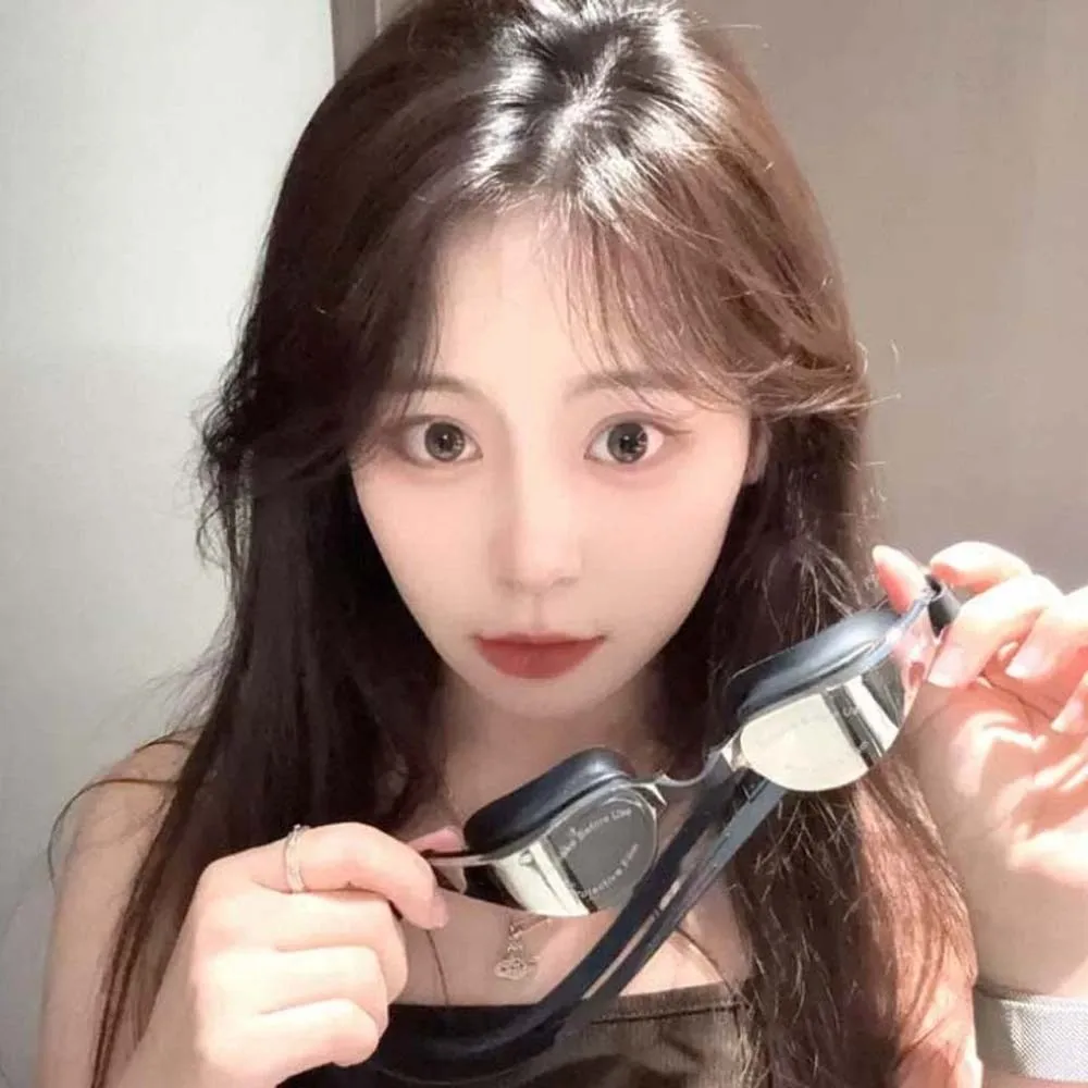 

Waterproof Swimming Goggles Electroplating PU Big Frame Anti-UV Swim Glasses HD Lens Adjustable Anti-fog Swim Eyewear Pool