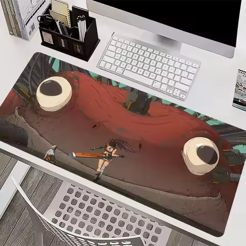 Metal Frog Mouse Pad Home Laptop Original Personality Gaming Accessories Keyboard Mousepad PC Gamer Non Slip Desk Mat XXL Carpet