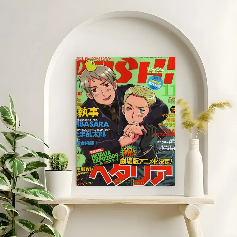 Anime Axis Powers Hetalia Poster Hochauflösende Poster-Aufkleber, geeignet für Schlafzimmer, Wohnzimmer, Heimdekoration – Detail 6